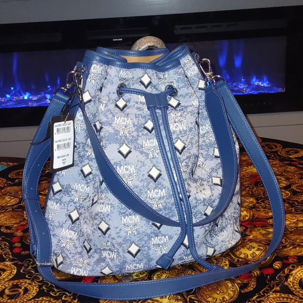 MCM Blue Patterned Women's Bag